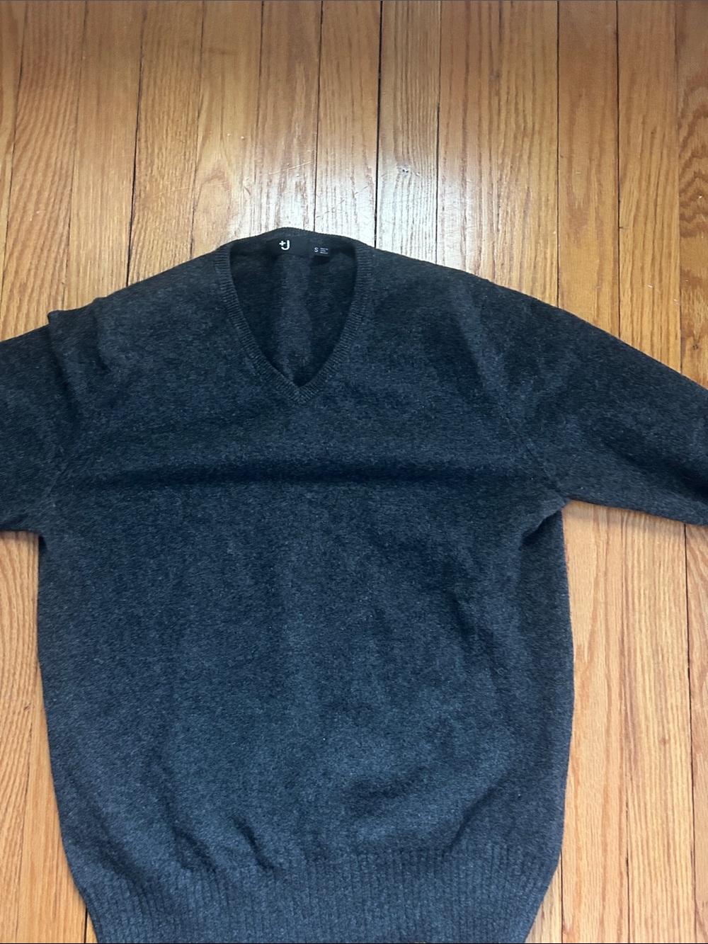 Charcoal V-Neck Men's Sweater